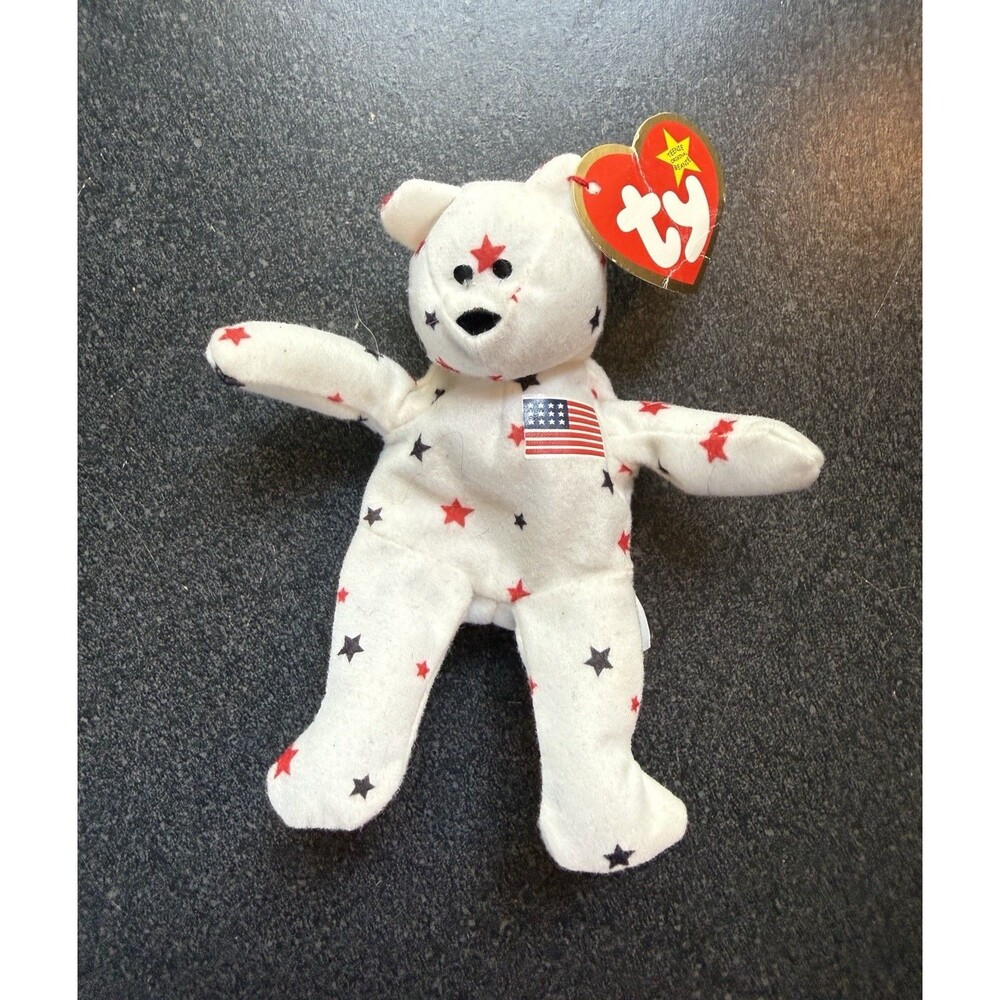 VTG Glory the Bear Ty Teenie Beanie Baby Plush McDonald's Happy Meal Toy 1993